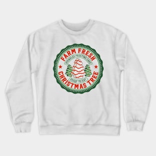 farm fresh christmas tree retro xmas Crewneck Sweatshirt